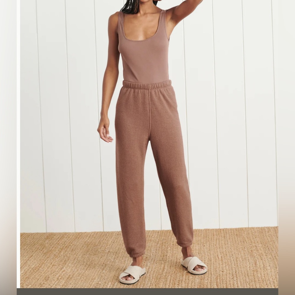 Jenni Kayne Saturday Sweatpants M in Cinnamon
